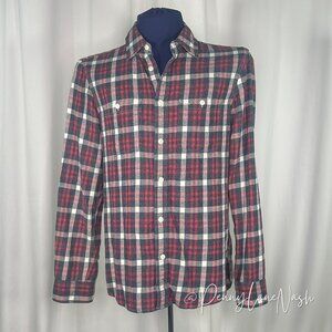 Gap Men's Long Sleeves Plaid Flannel Button Down Shirt Small S